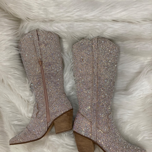 Matisse - Western Rhinestone Boot Womens Multi Size Tall Glitzy Cowgirl… - Picture 5 of 9